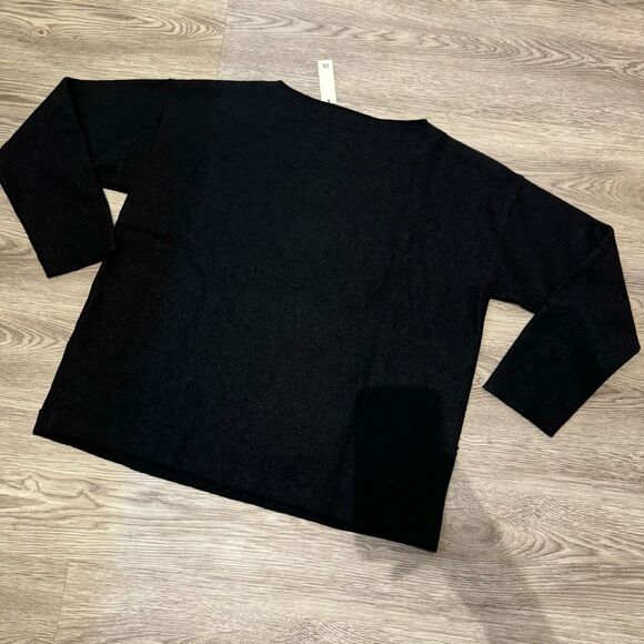 Banana Republic Black boatneck wool top black - Picture 3 of 5